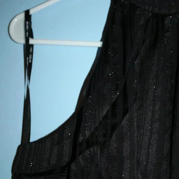 BCBG Paris Small Women's Black Glittery Halter Top Mini Dress NWT - Picture 8 of 16